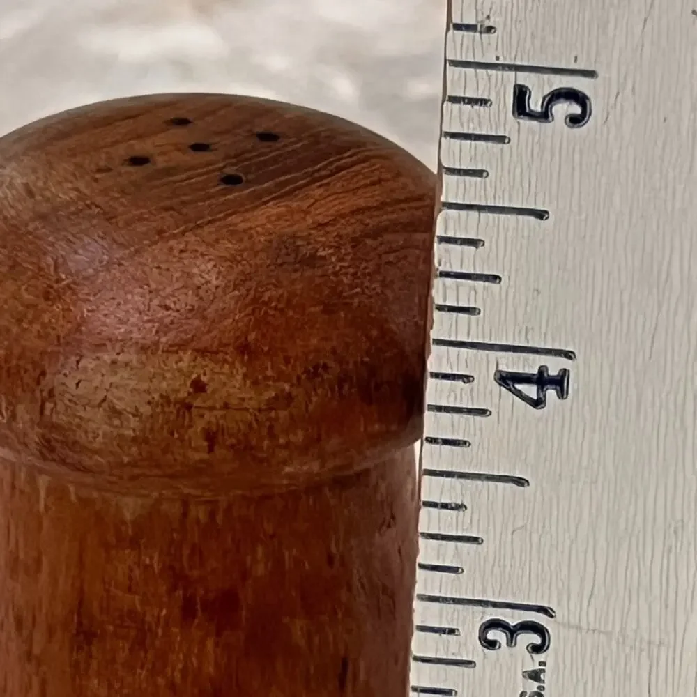Wooden Handcrafted Salt or Pepper Shaker 4.4